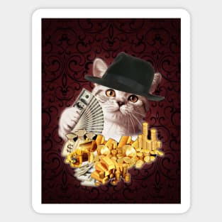 Mafia Cat Sticker